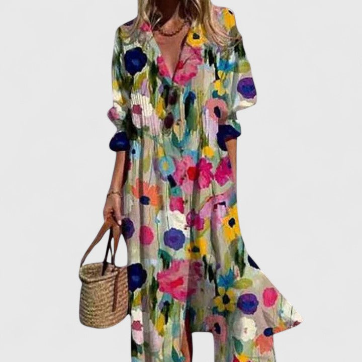 Soleil | Women's Boho Flowy Maxi Dress