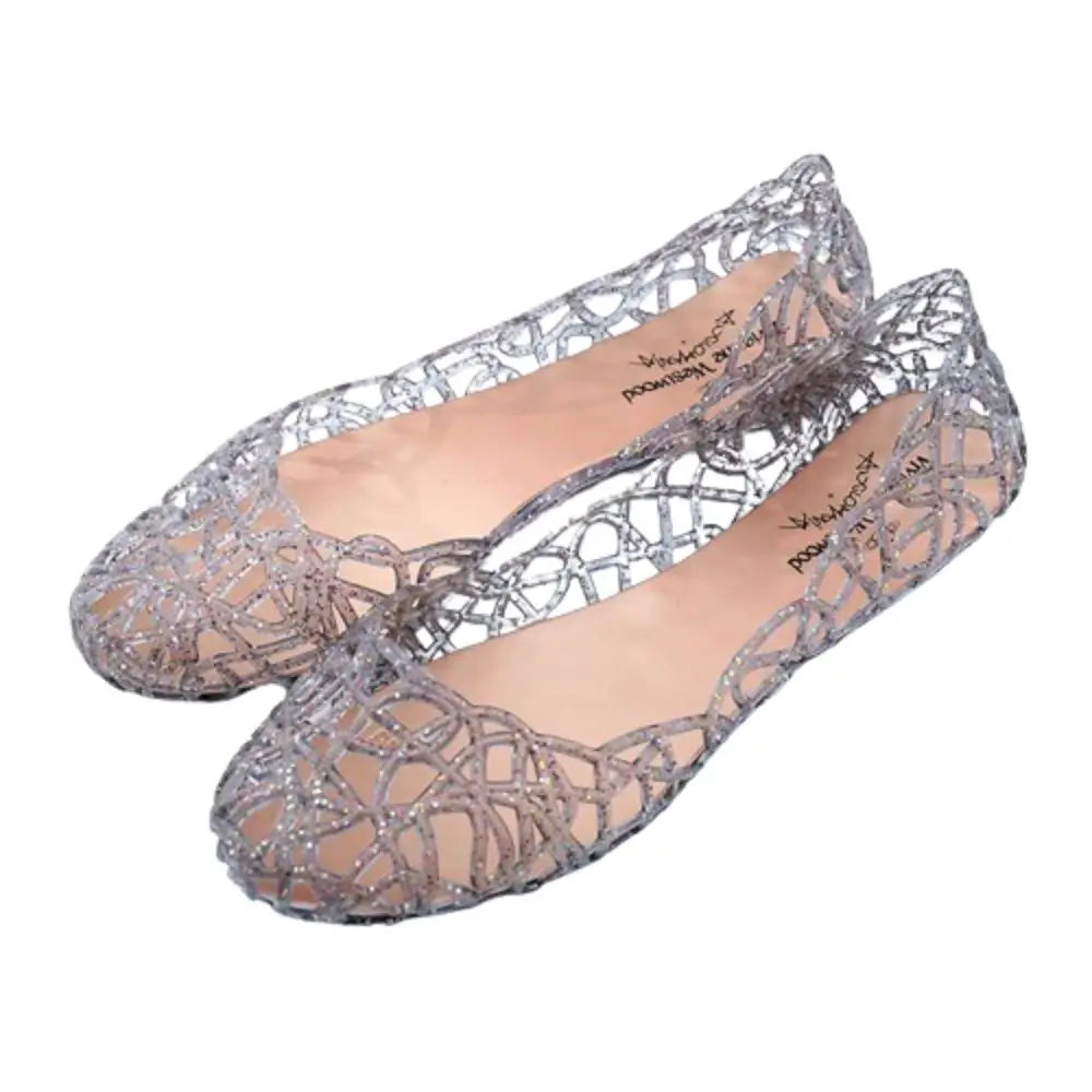 Amara | Women's Casual Clear Cutout Flat Jelly Sandals