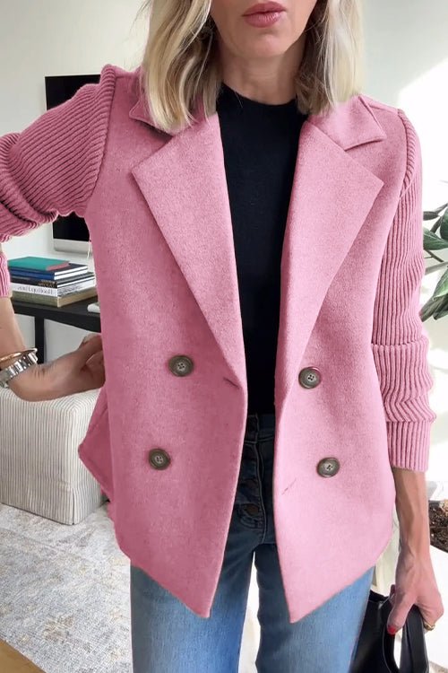 Celeste | Women's Tailored Knit-Sleeve Blazer