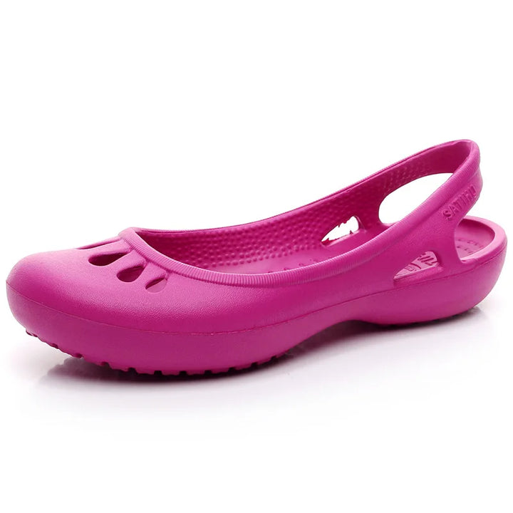 Chloe | Women's Casual Slingback Molded Flat Jelly Sandals