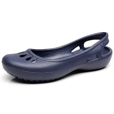 Chloe | Women's Casual Slingback Molded Flat Jelly Sandals
