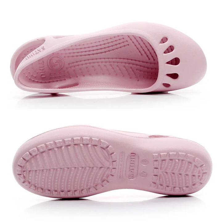 Chloe | Women's Casual Slingback Molded Flat Jelly Sandals