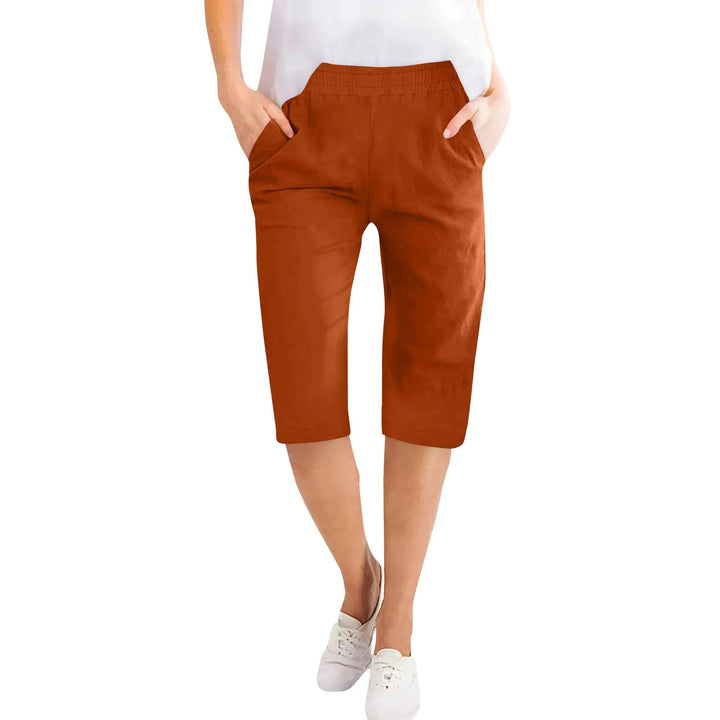 Clara | Women's Summer Elastic Waist Casual Capri Pants