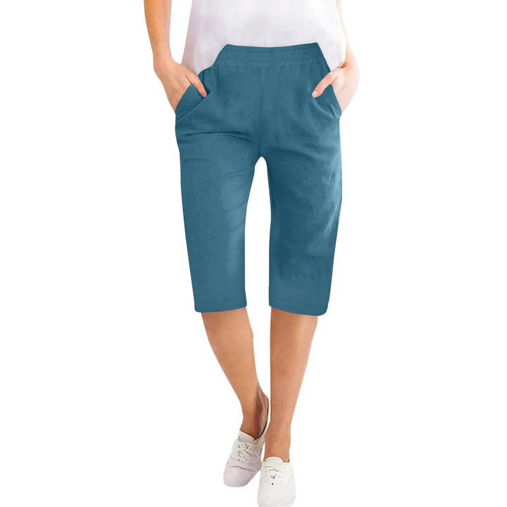 Clara | Women's Summer Elastic Waist Casual Capri Pants