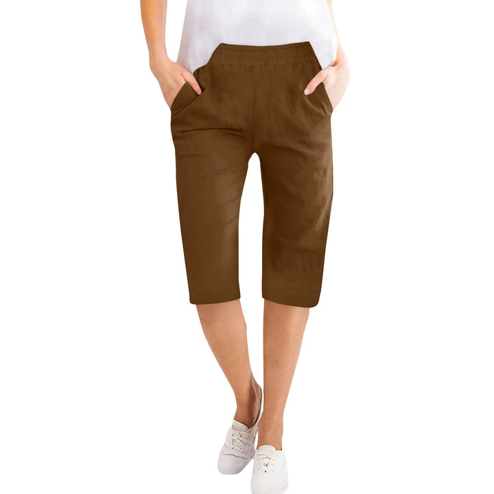 Clara | Women's Summer Elastic Waist Casual Capri Pants