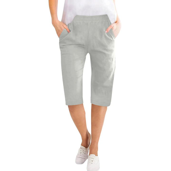Clara | Women's Summer Elastic Waist Casual Capri Pants