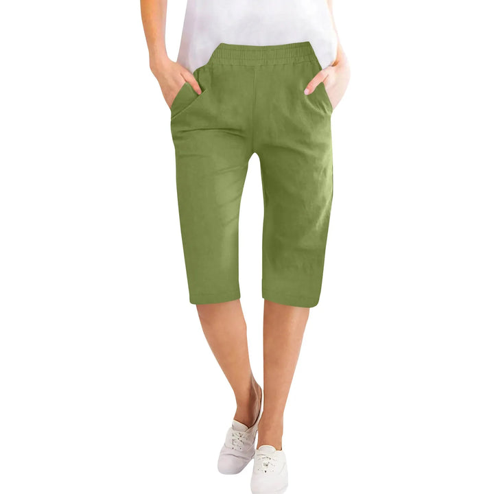 Clara | Women's Summer Elastic Waist Casual Capri Pants