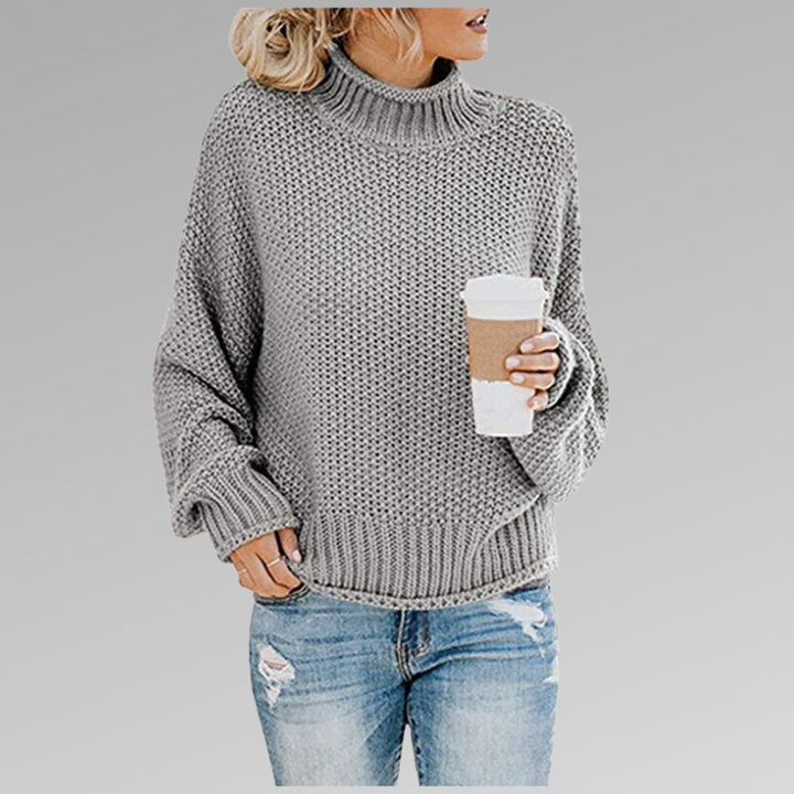 Delphine | Women's Chunky Knit Turtleneck Sweater