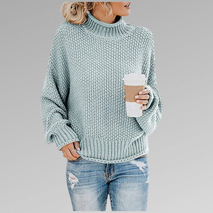 Delphine | Women's Chunky Knit Turtleneck Sweater