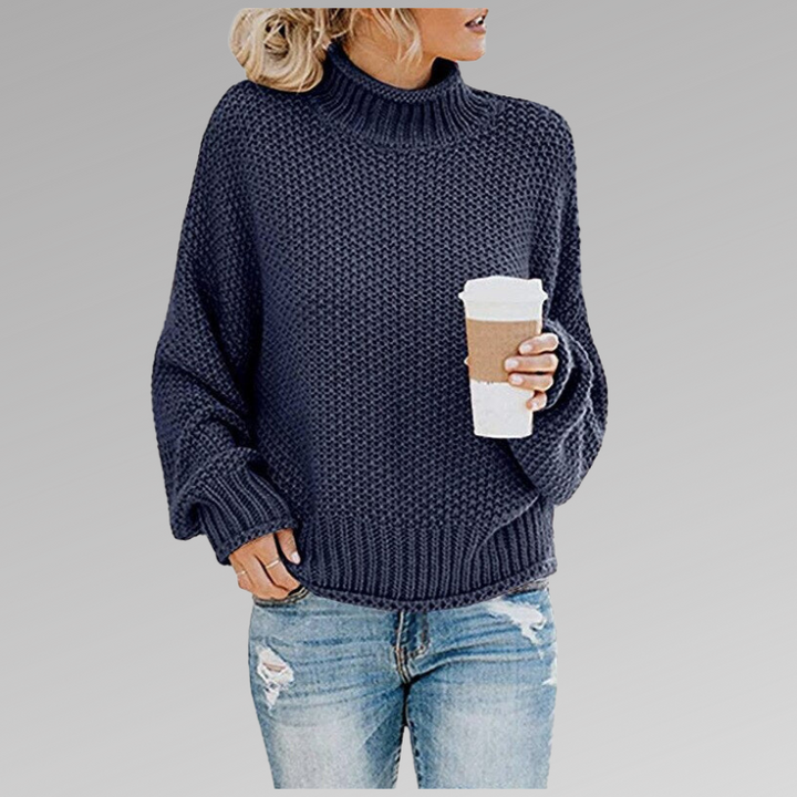 Delphine | Women's Chunky Knit Turtleneck Sweater