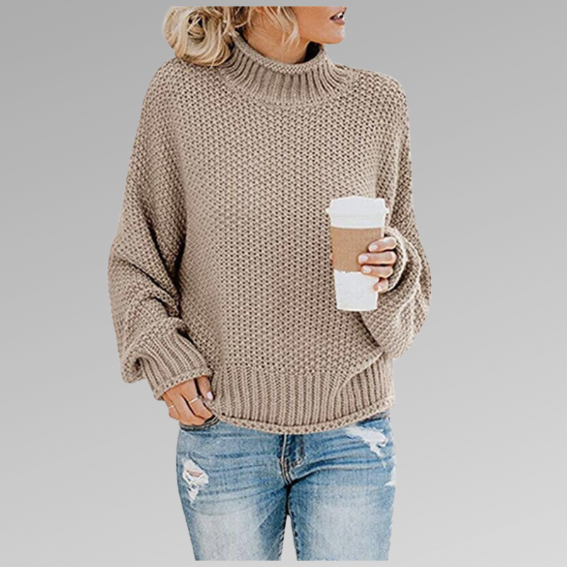 Delphine | Women's Chunky Knit Turtleneck Sweater