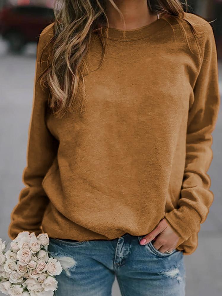 Delphine | Women's Crew Neck Raglan Sleeve Sweater