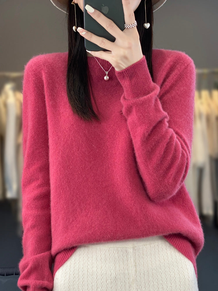 Fiona | Women's Classic Round Neck Long Sleeve Sweater