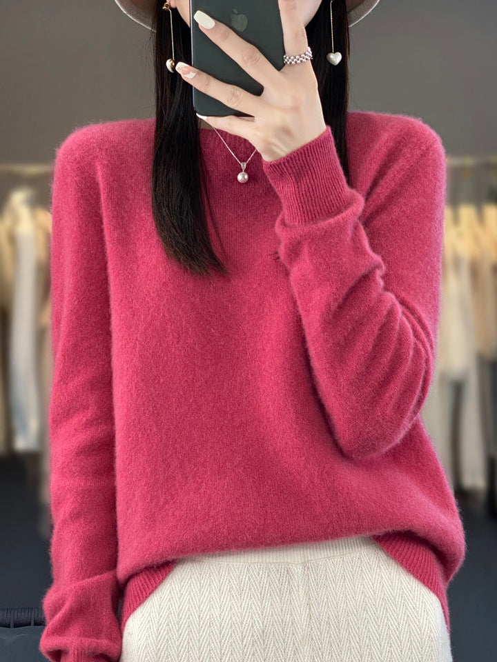 Fiona | Women's Classic Round Neck Long Sleeve Sweater