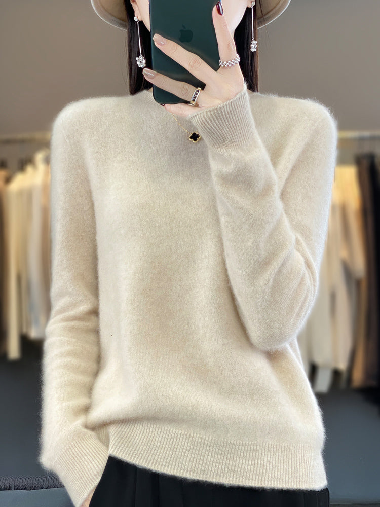 Fiona | Women's Classic Round Neck Long Sleeve Sweater