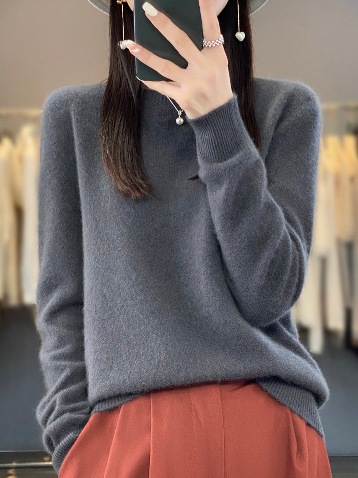 Fiona | Women's Classic Round Neck Long Sleeve Sweater