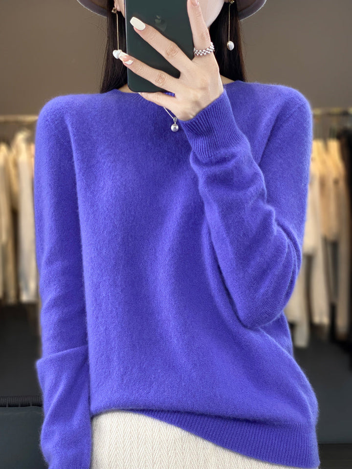 Fiona | Women's Classic Round Neck Long Sleeve Sweater