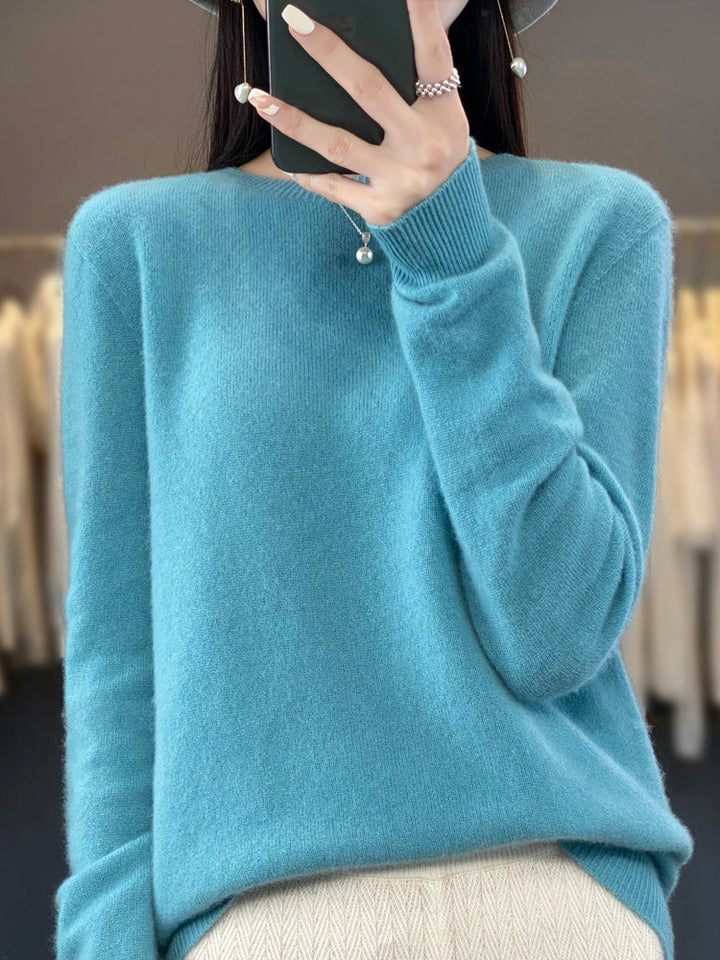Fiona | Women's Classic Round Neck Long Sleeve Sweater