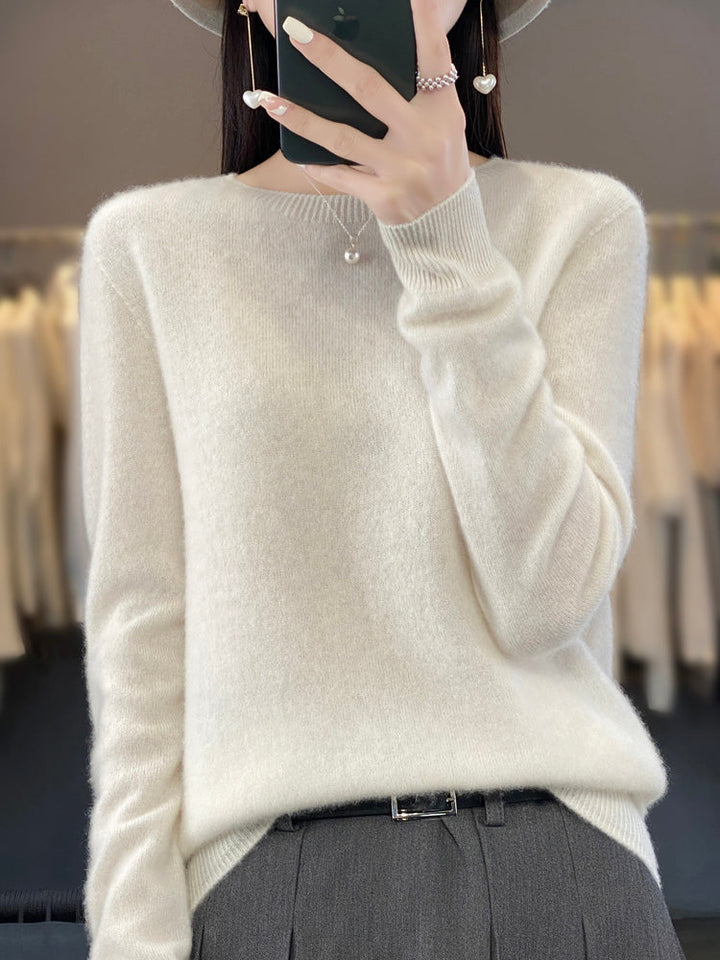 Fiona | Women's Classic Round Neck Long Sleeve Sweater