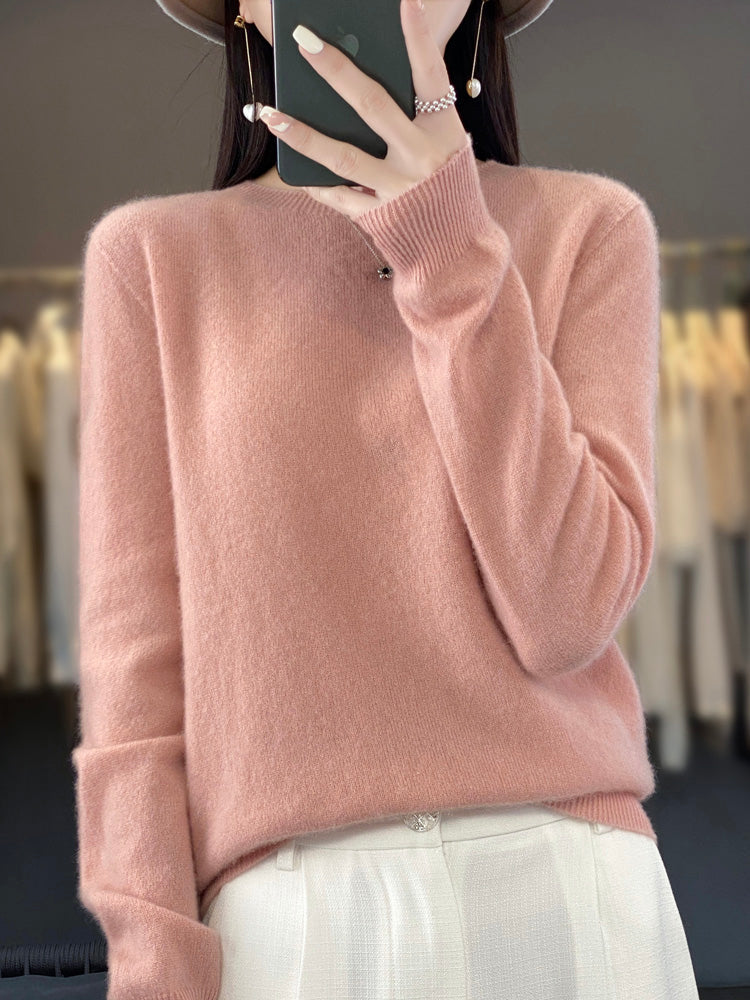 Fiona | Women's Classic Round Neck Long Sleeve Sweater