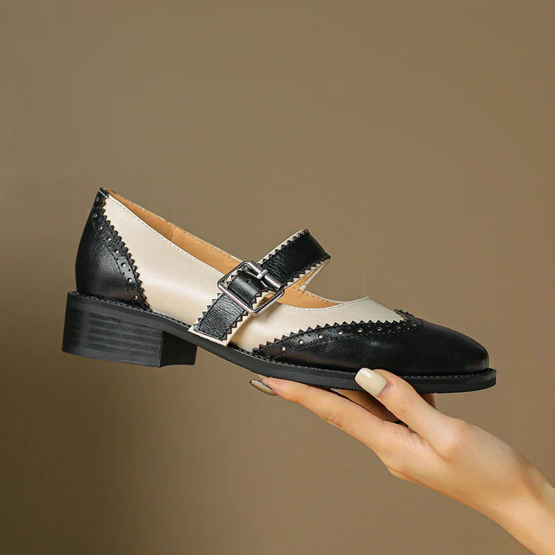 Fiona | Women's Two-Tone Orthopedic Mary Jane Shoes