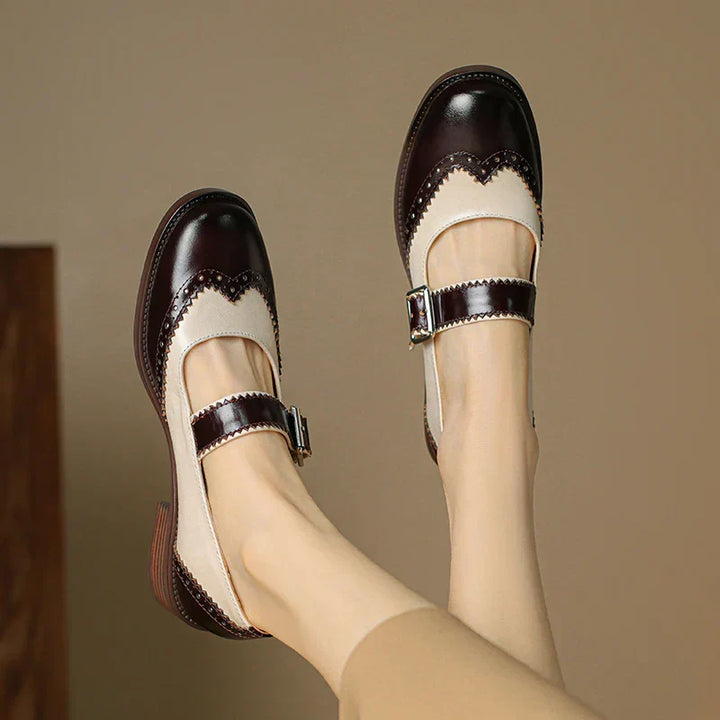 Fiona | Women's Two-Tone Orthopedic Mary Jane Shoes