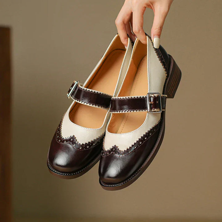 Fiona | Women's Two-Tone Orthopedic Mary Jane Shoes
