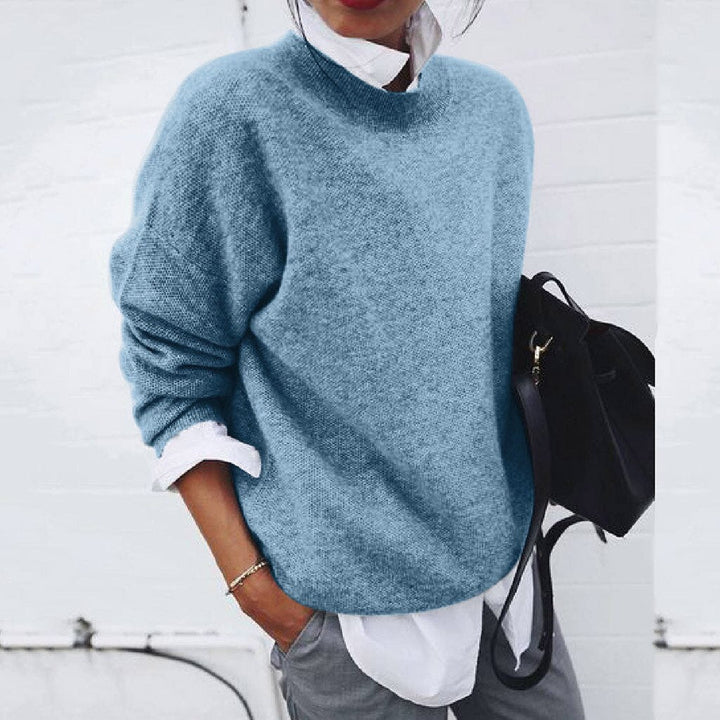 Freya | Women's Oversized Crew Neck Long Sleeve Sweater