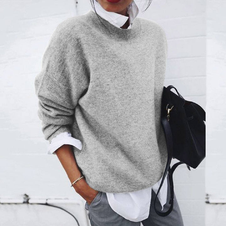 Freya | Women's Oversized Crew Neck Long Sleeve Sweater
