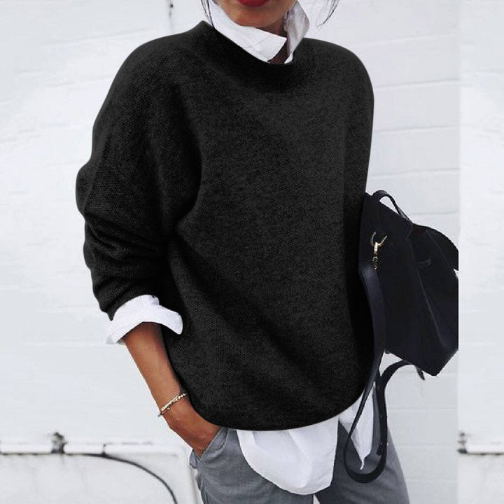 Freya | Women's Oversized Crew Neck Long Sleeve Sweater