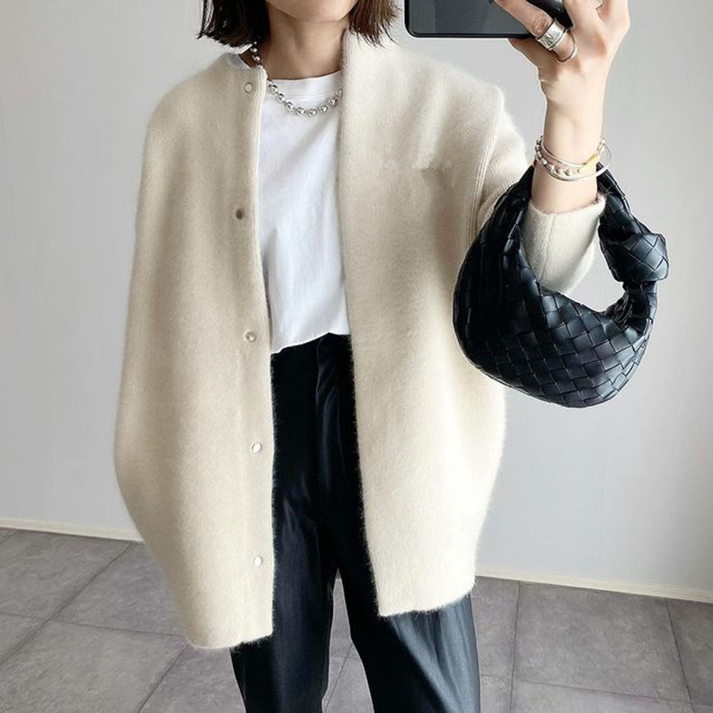 Georgia | Women's Oversized Crew Neck Longline Cardigan