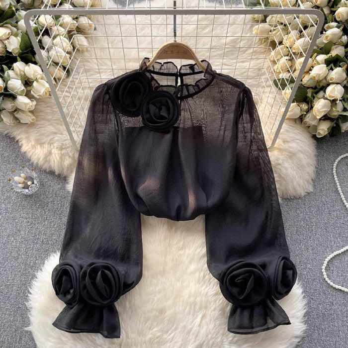 Georgia | Women’s Elegant Spring Belly Cover Blouse