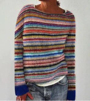 Harlow | Women's Fair Isle Boat Neck Sweater