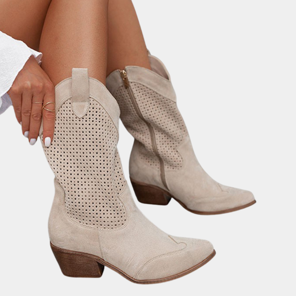 Hazel | Women's Western Mid-Calf Orthopedic Cowboy Boots