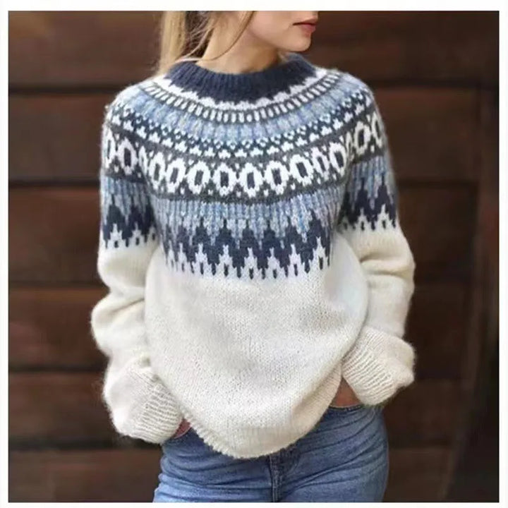 Ingrid | Women's Nordic Crew Neck Sweater