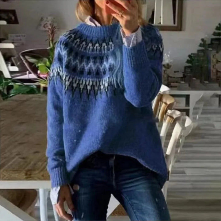 Ingrid | Women's Nordic Crew Neck Sweater