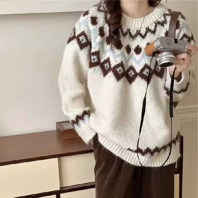 Ingrid | Women's Nordic Crew Neck Sweater