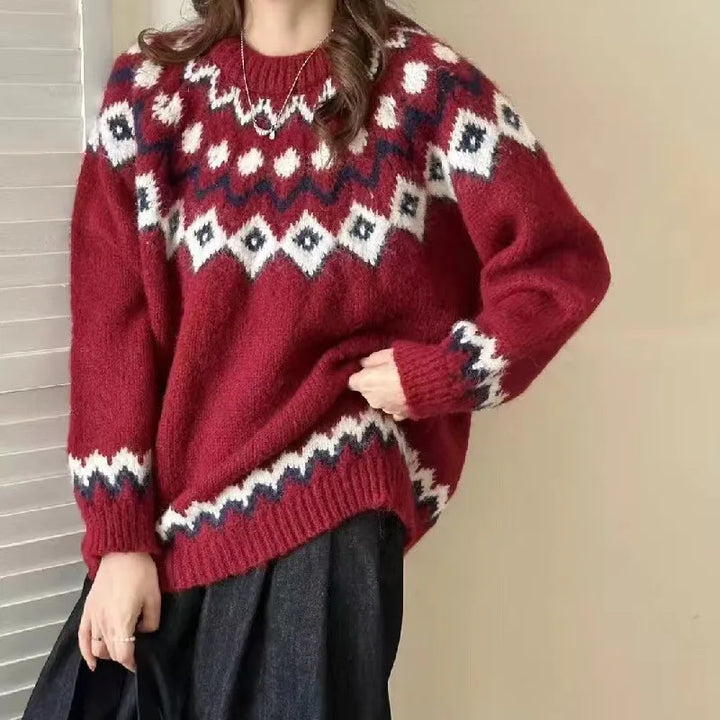 Ingrid | Women's Nordic Crew Neck Sweater