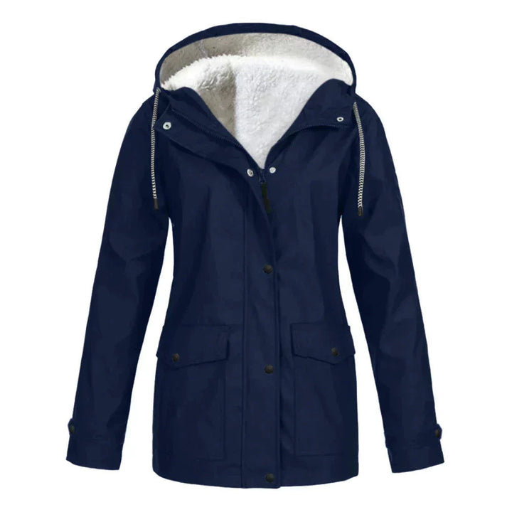 Ivy | Women's Fleece-Lined Hooded Waterproof Rain Jacket
