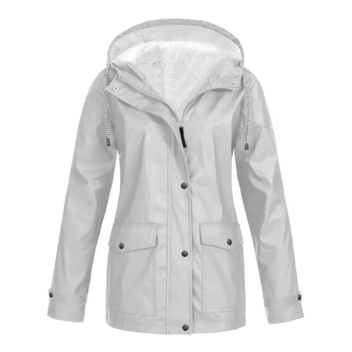 Ivy | Women's Fleece-Lined Hooded Waterproof Rain Jacket