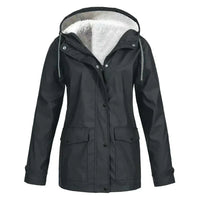 Ivy | Women's Fleece-Lined Hooded Waterproof Rain Jacket