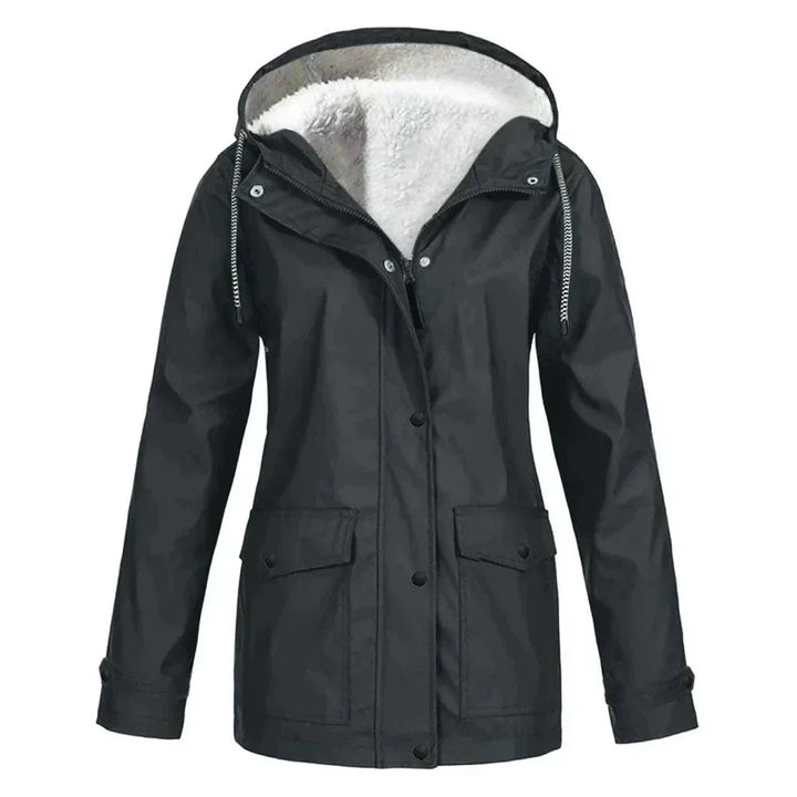 Ivy | Women's Fleece-Lined Hooded Waterproof Rain Jacket