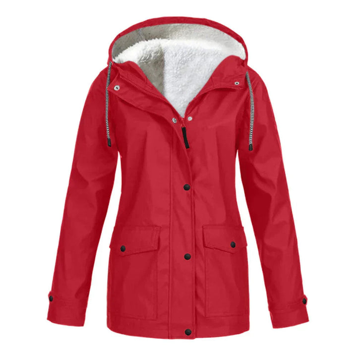 Ivy | Women's Fleece-Lined Hooded Waterproof Rain Jacket