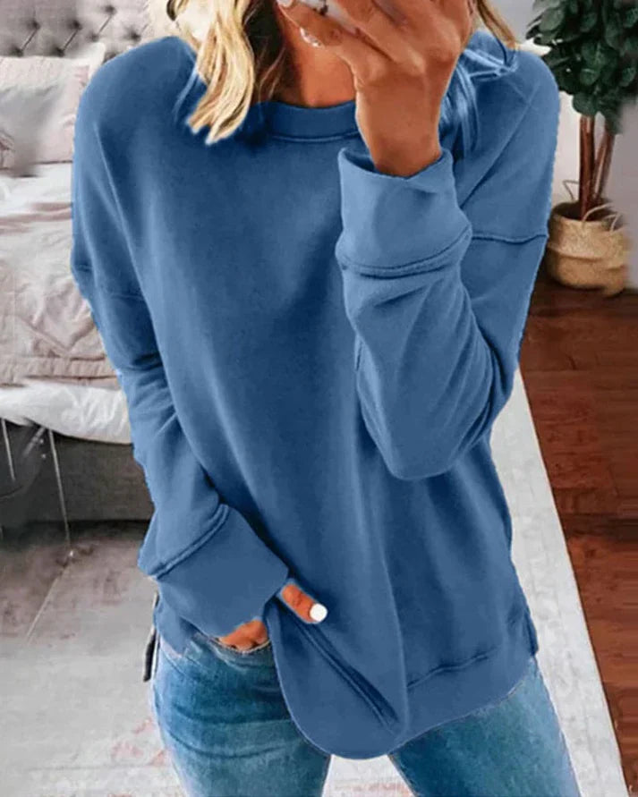 Josephine | Women's Crew Neck Dropped Shoulder Sweater