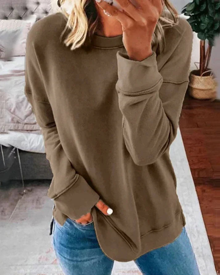 Josephine | Women's Crew Neck Dropped Shoulder Sweater