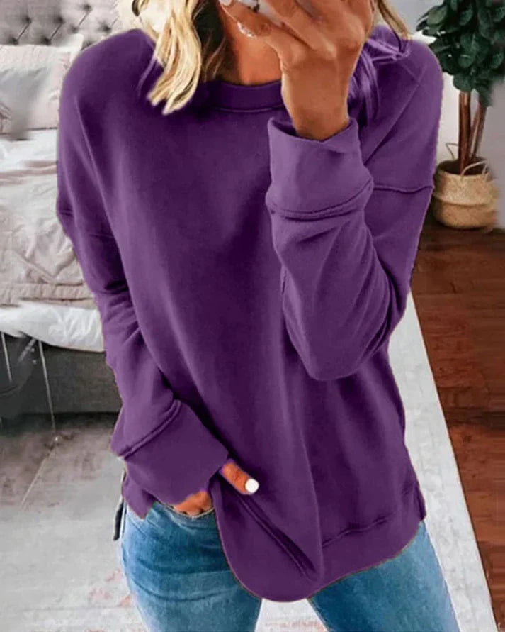 Josephine | Women's Crew Neck Dropped Shoulder Sweater
