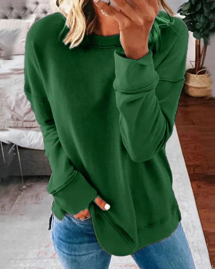 Josephine | Women's Crew Neck Dropped Shoulder Sweater