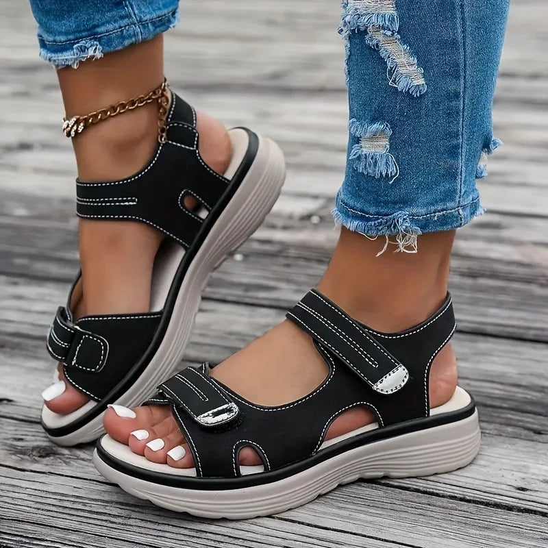 Maeve | Women's Hiking Open Toe Cushioned Orthopedic Platform Sandals