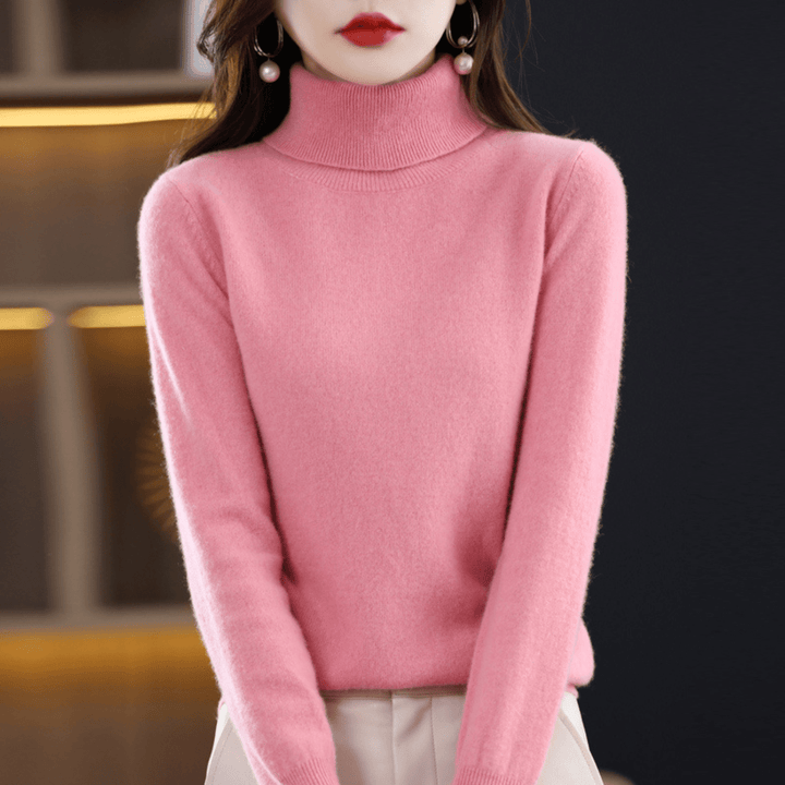 Margaux | Women's Fitted Turtleneck Long Sleeve Sweater