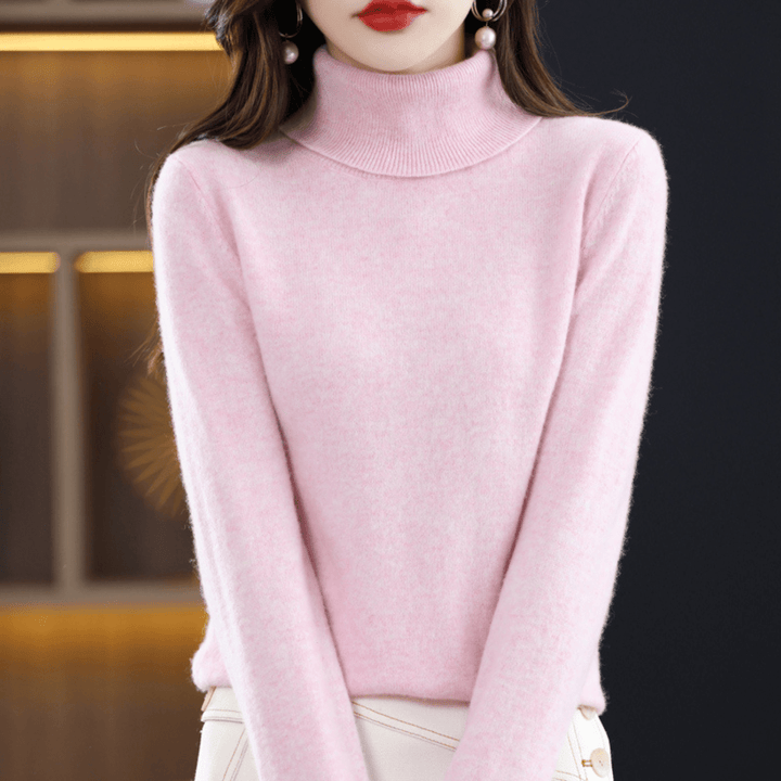Margaux | Women's Fitted Turtleneck Long Sleeve Sweater